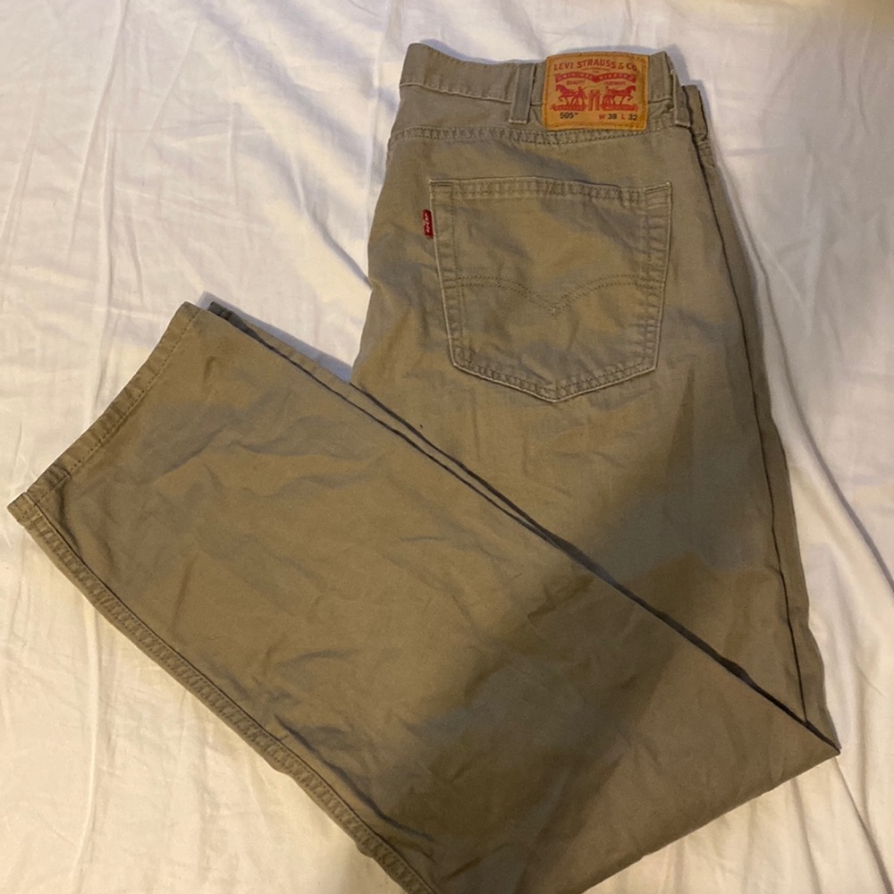 Levi 505 pants tan 38x32
